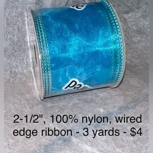 2-1/2" Wired Edge Ribbon